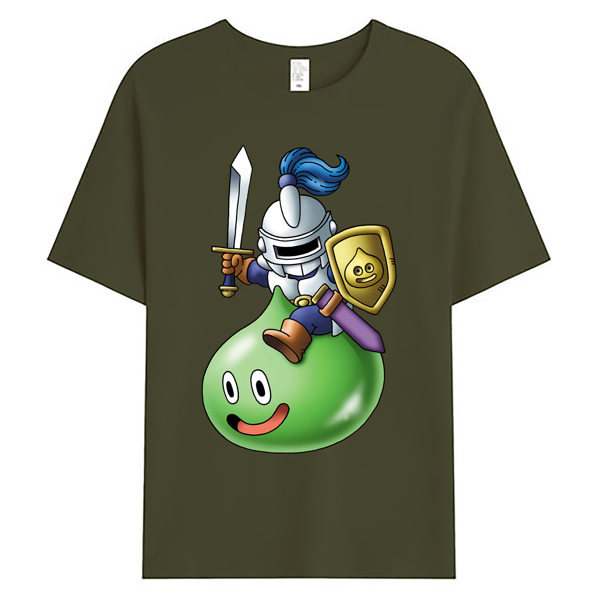 （画像用） ドラゴンクエスト Doragon Kuesuto Dragon Quest 綿100％ メンズ半袖Tシャツ｜肌触りやわらか＆通気性